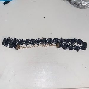 Lace black gothic choker